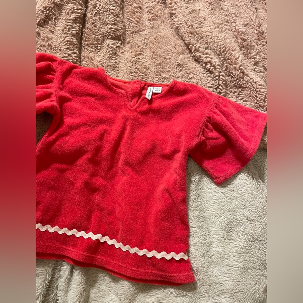 EUC Janie and Jack Terry Cloth Bell Sleeve Top